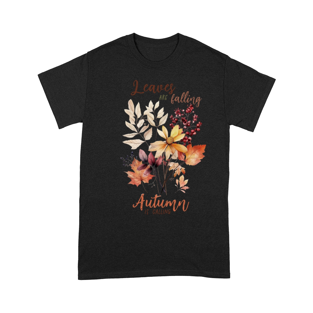 Colorful Fall Flowers and Quote Comfort T-shirt