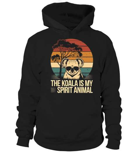The Koala Is My Spirit Animal Vintage Sunset Hoodie Unisex