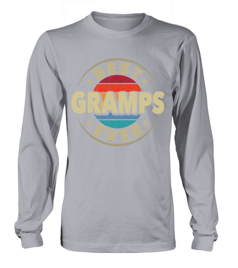 Best Gramps Ever Retro Vintage Grandad Fathers Day Long sleeved Unisex