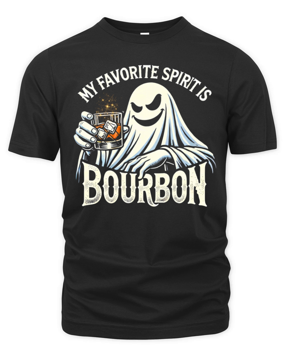 My Favorite Spirit is Bourbon retro Bourbon Lover Organic Unisex T-shirt