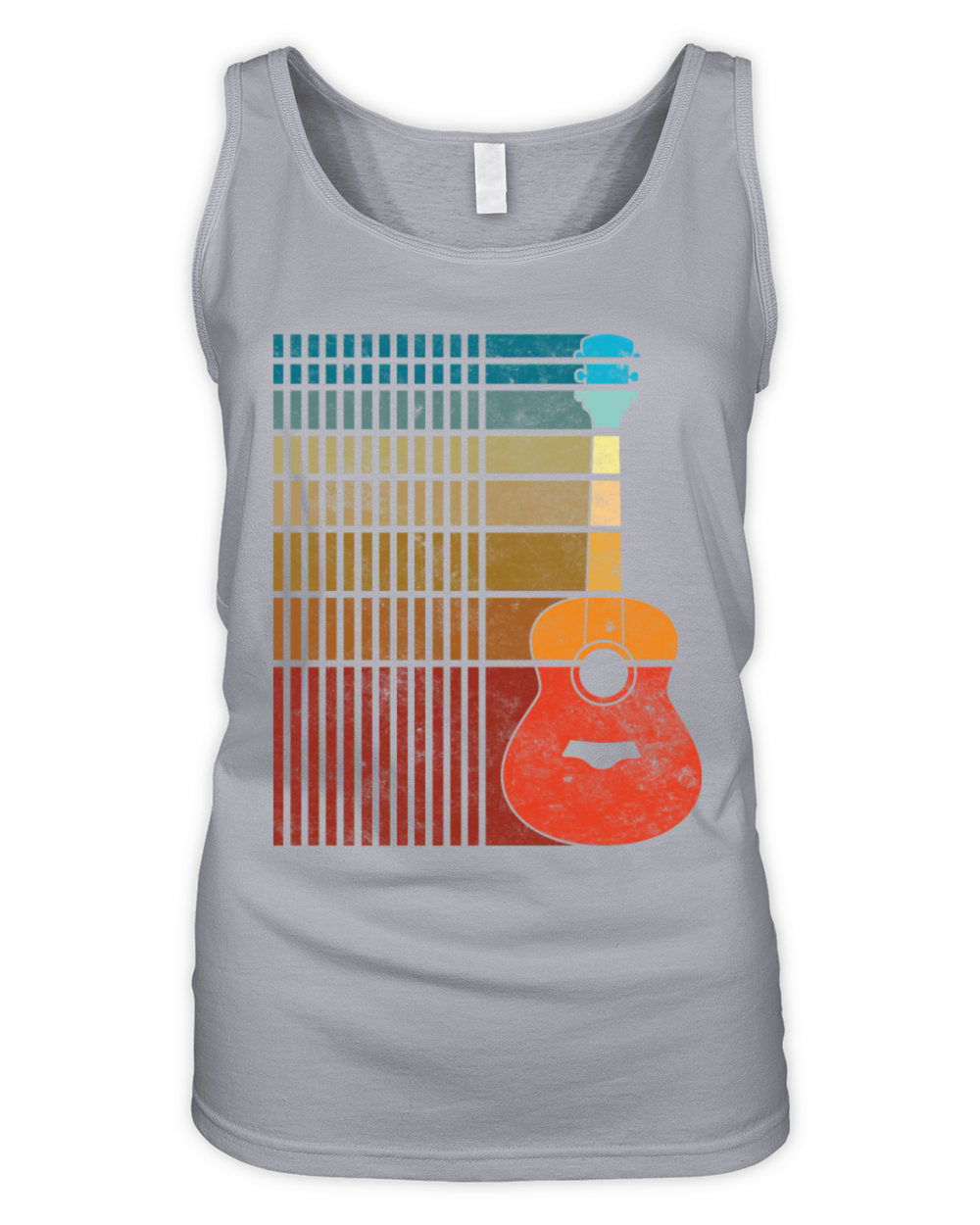 70s Retro Vintage Guitar Music Organic Women's Tank Top