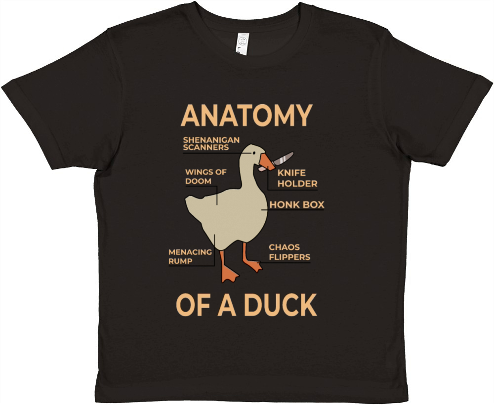Anatomy Of A Duck Premium Kids Crewneck T-shirt