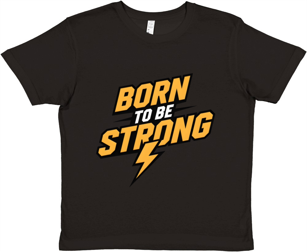 Born to be strong 1 Premium Kids Crewneck T-shirt