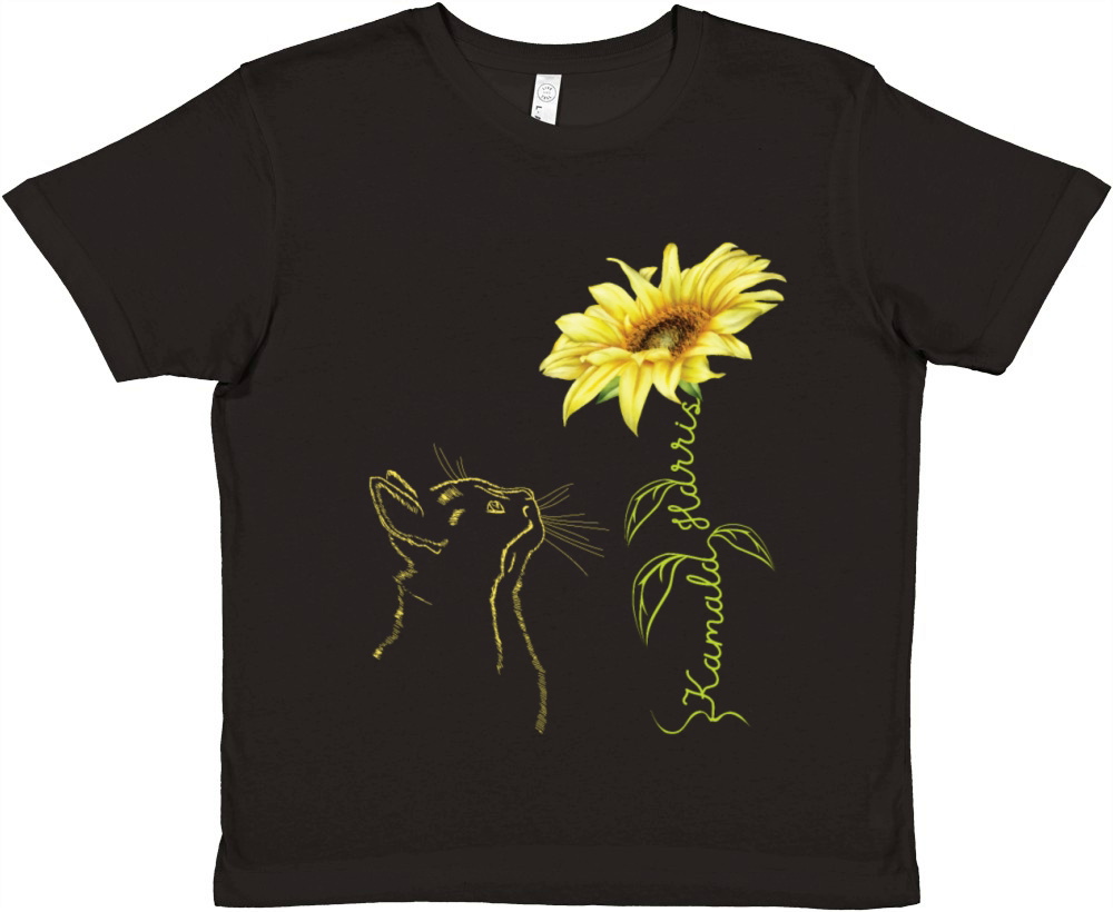 Kamala Harris For President 2024 Sunflower Vintage Premium Kids Crewneck T-shirt