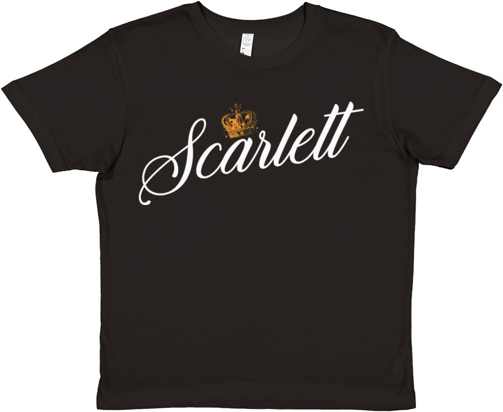 Scarlett Name for Women Kids Toddlers - Scarlett Premium Kids Crewneck T-shirt
