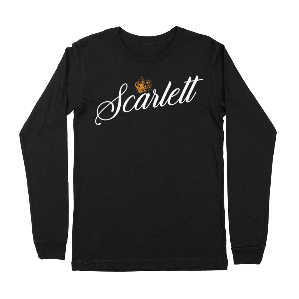 Scarlett Name for Women Kids Toddlers - Scarlett Premium Long Sleeve