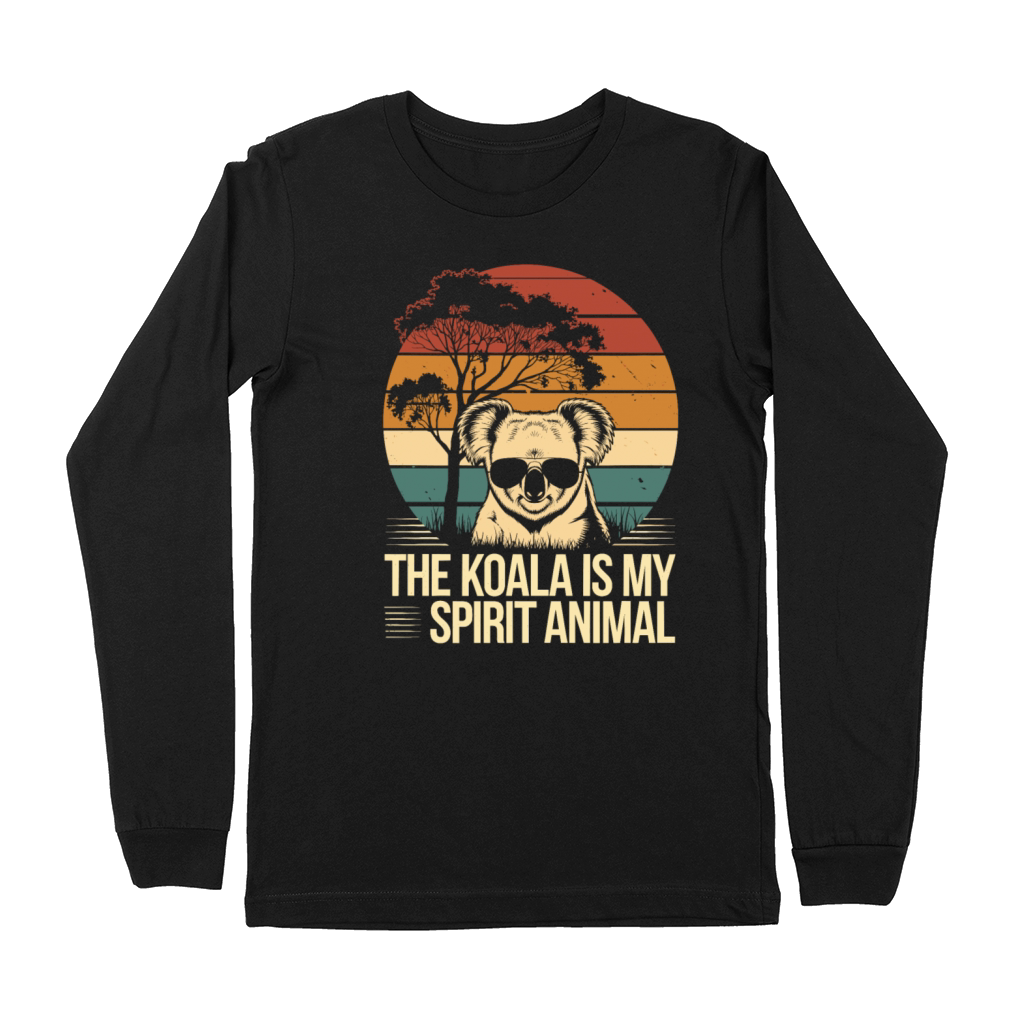 The Koala Is My Spirit Animal Vintage Sunset Premium Long Sleeve