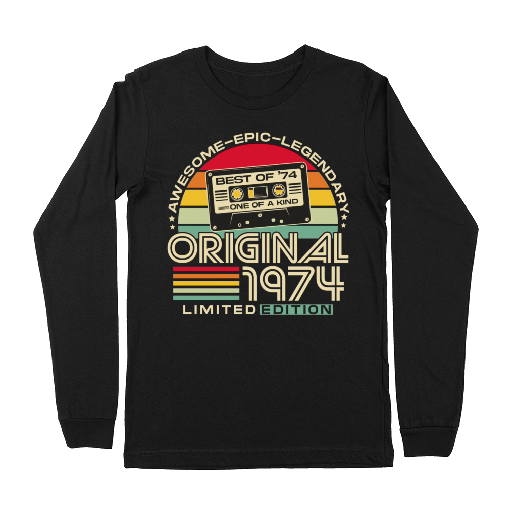 Vintage 1974 Retro 50th birthday Premium Long Sleeve