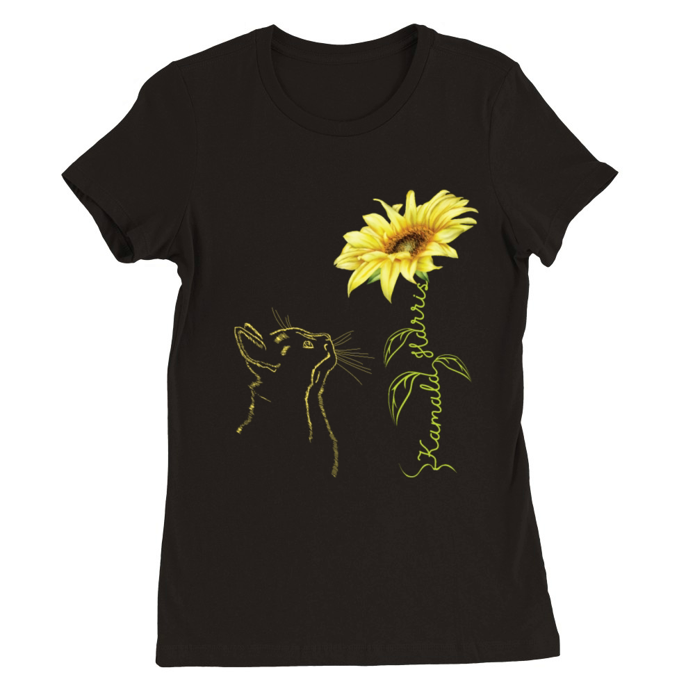 Kamala Harris For President 2024 Sunflower Vintage Premium Womens Crewneck T-shirt