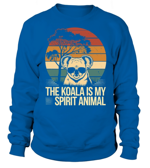The Koala Is My Spirit Animal Vintage Sunset Sweatshirt Unisex