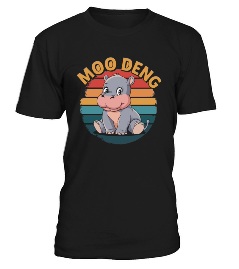 Cute Baby Hippo Moo Deng Thailand Hippopotamus T-Shirt Unisex