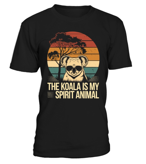 The Koala Is My Spirit Animal Vintage Sunset T-Shirt Unisex
