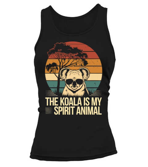 The Koala Is My Spirit Animal Vintage Sunset Tank top Woman