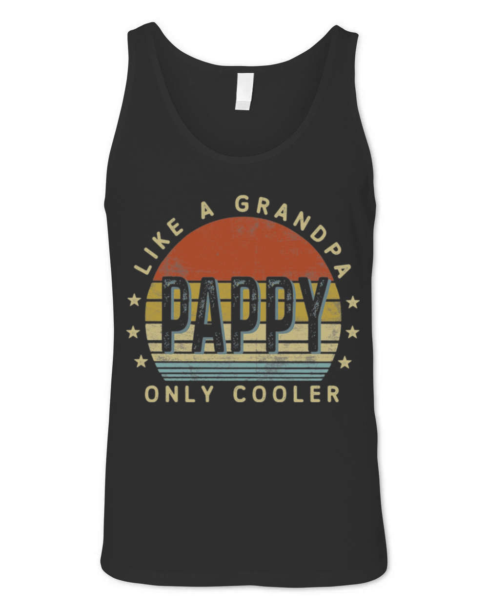 Pappy Like a Grandpa Only Cooler Pappy Vintage Unisex Jersey Tank
