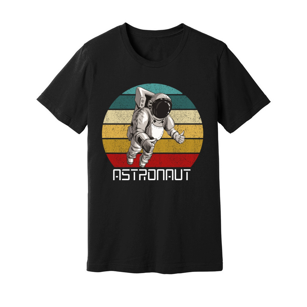 Astronaut Stargazers Space Lover Retro Vintage Unisex Jersey Tee