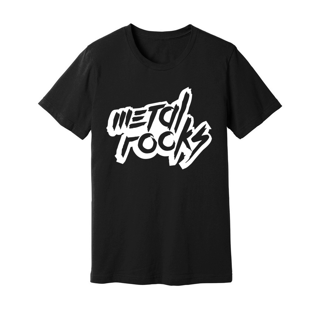 Heavy Metal Rocks Hard Rock Music Text Quote Logo Unisex Jersey Tee