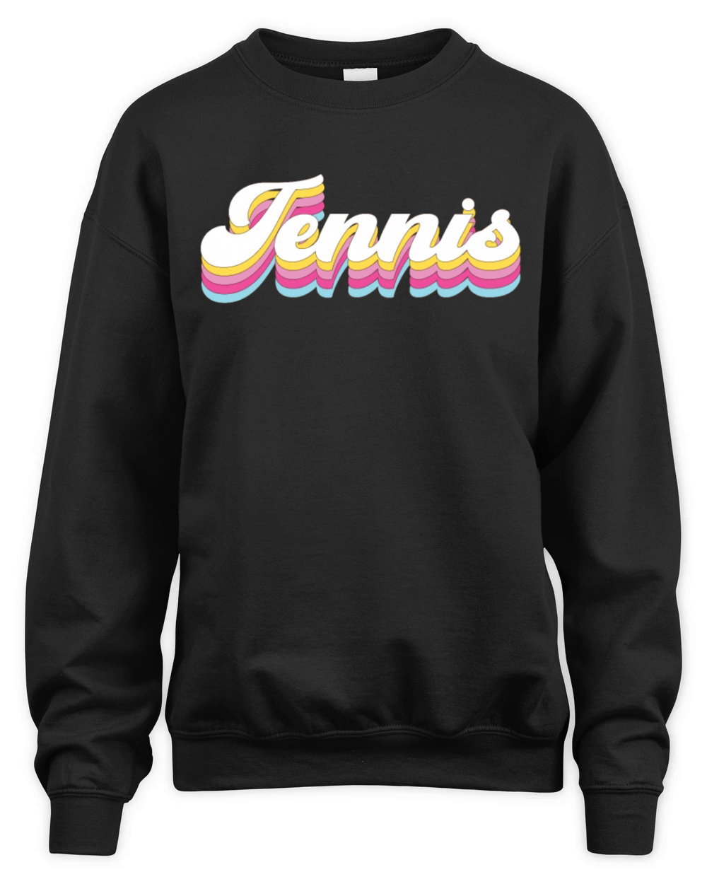 Funny Tennis Player Racket 80s 90 Unisex Premium Crewneck Sweatshirt