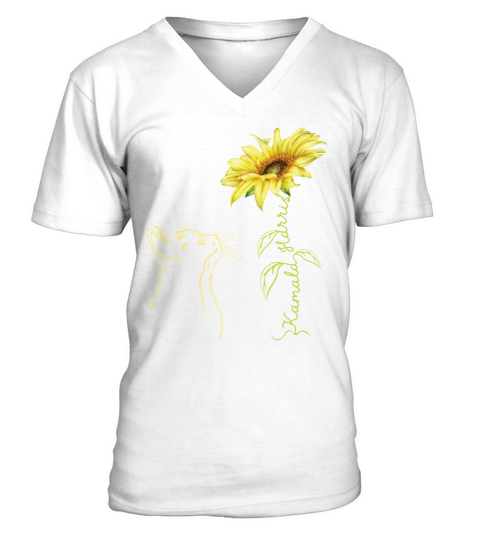 Kamala Harris For President 2024 Sunflower Vintage V-Neck T-shirt
