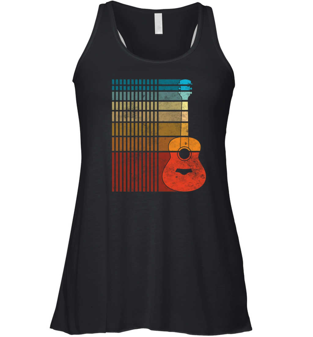 70s Retro Vintage Guitar Music Women's Flowy Tank Top