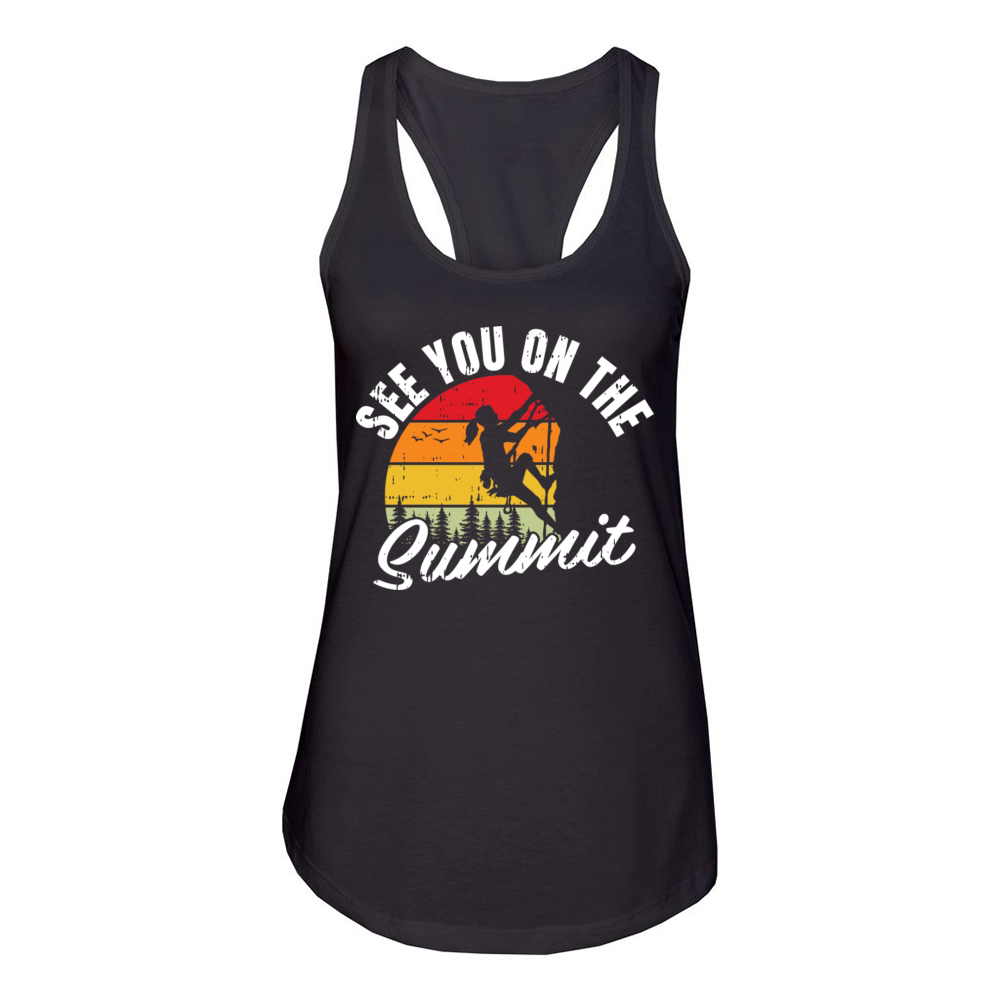 See You On The Summit Women's Racerback Tank