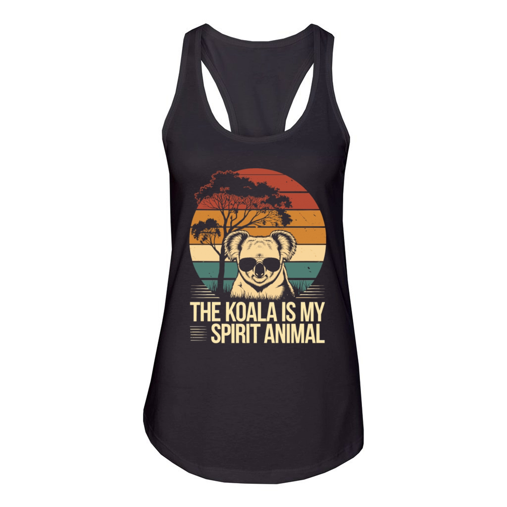 The Koala Is My Spirit Animal Vintage Sunset Women's Racerback Tank