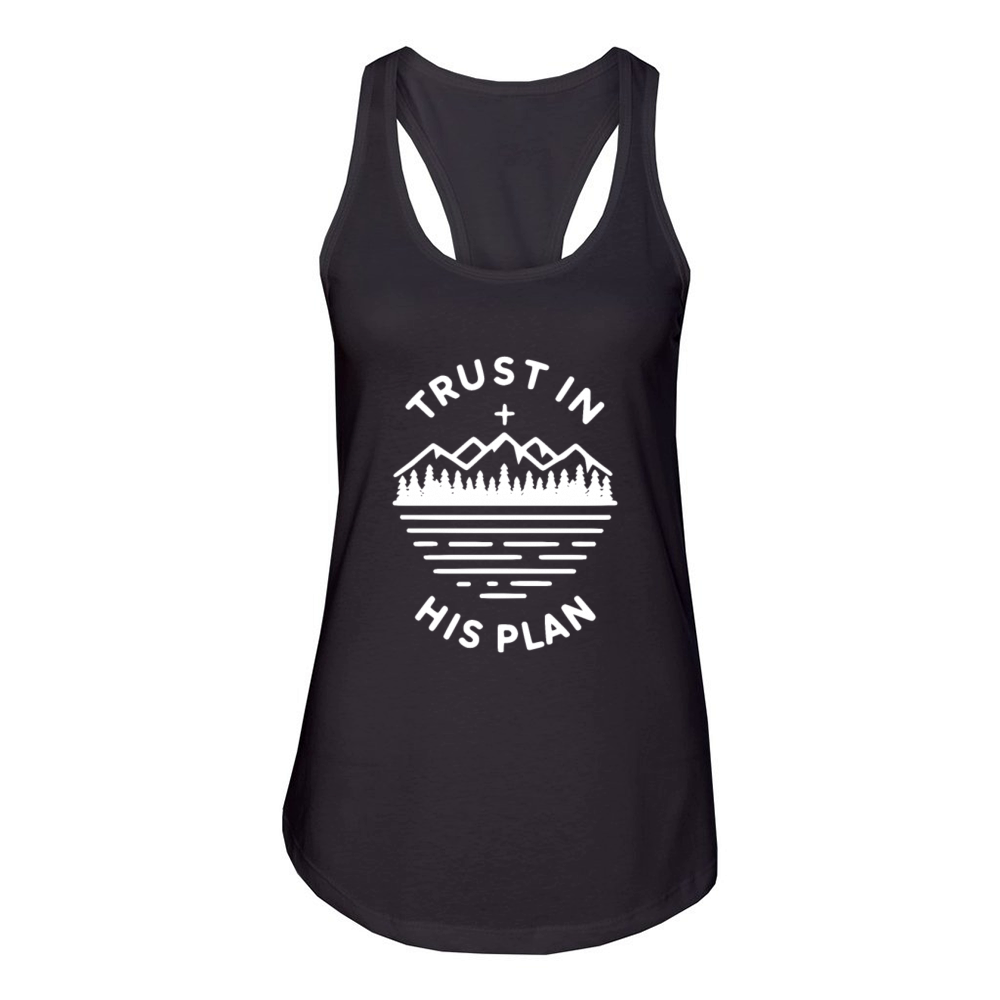 Trust in His Plan Women's Racerback Tank