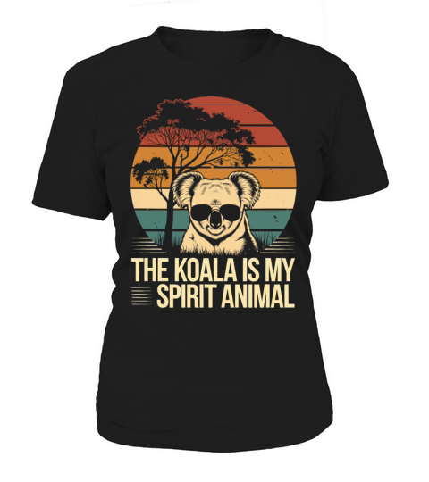 The Koala Is My Spirit Animal Vintage Sunset Women's T-Shirt