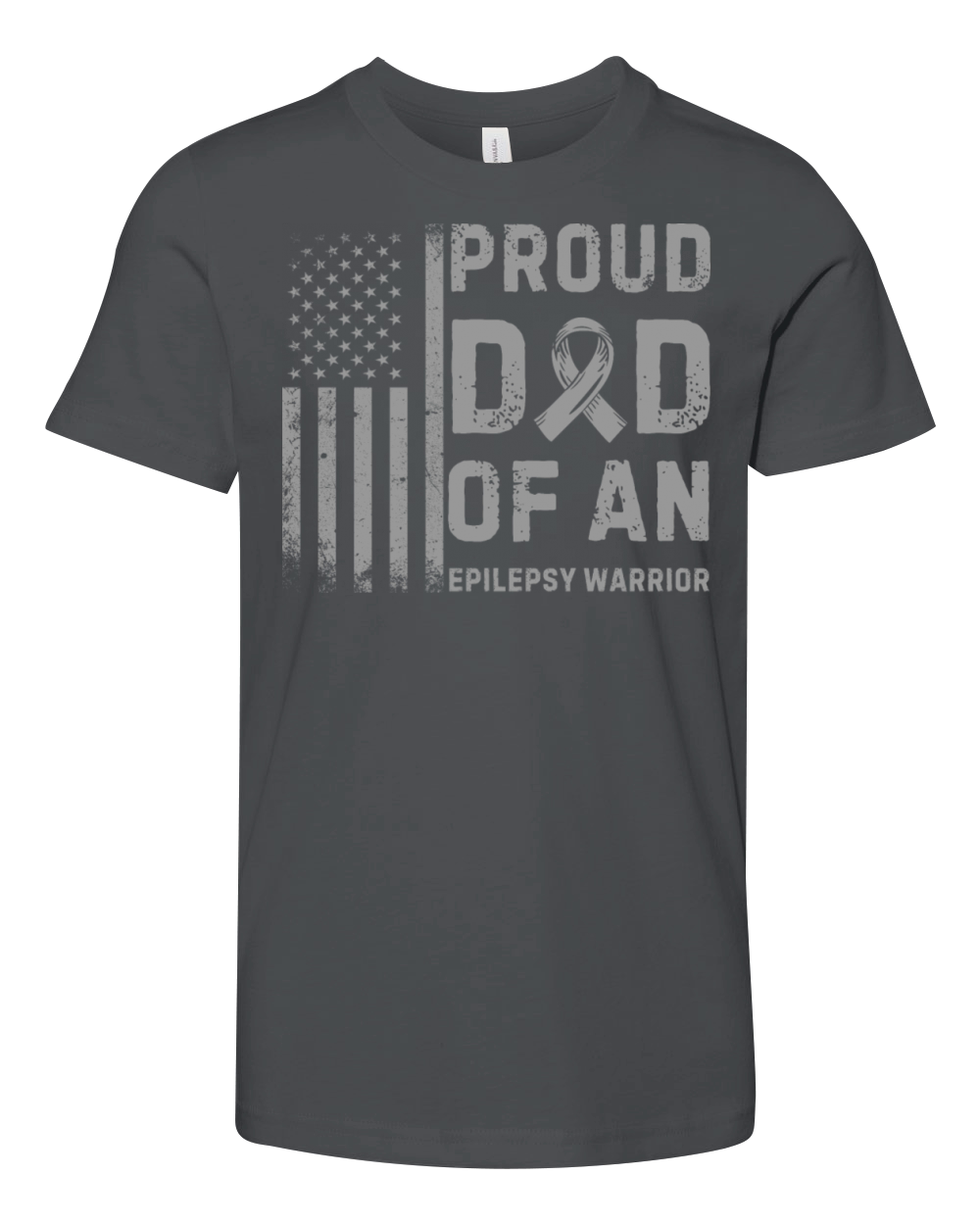Epilepsy Warrior Dad Proud Epilepsy Awareness Mont Youth Unisex Jersey Tee