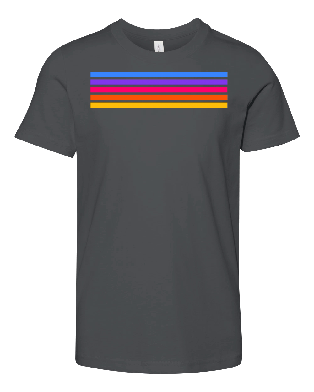 Retro stripe design with vintage vibe Youth Unisex Jersey Tee