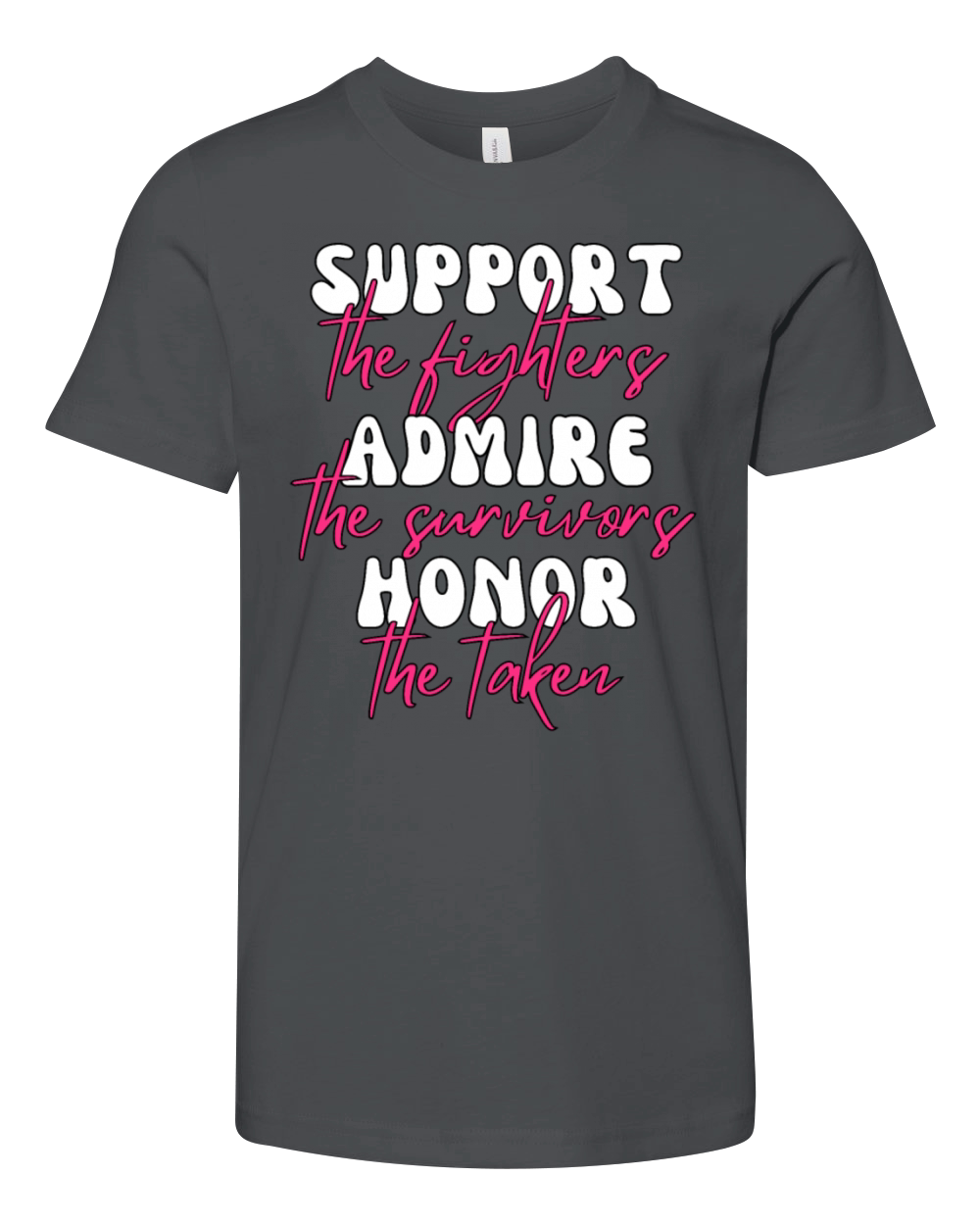 Support The Fighters Admire The Survivors Youth Unisex Jersey Tee