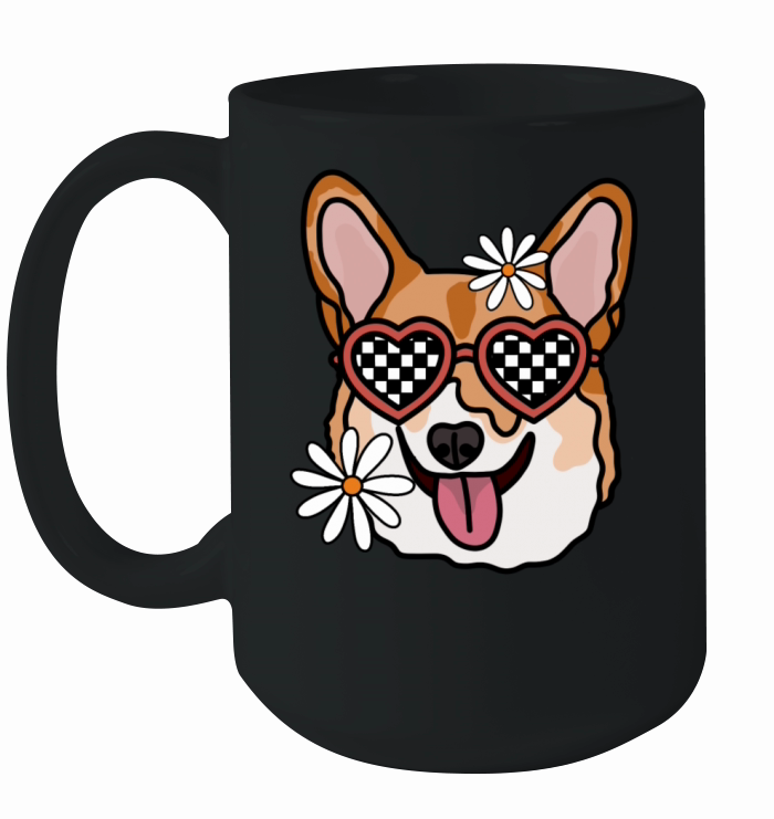 Corgi retro dog Ceramic Mug