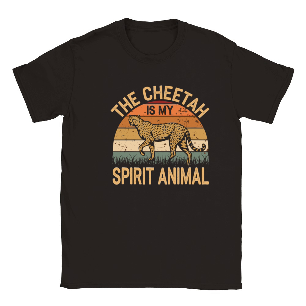 The Cheetah Is My Spirit Animal Classic Kids Crewneck T-shirt