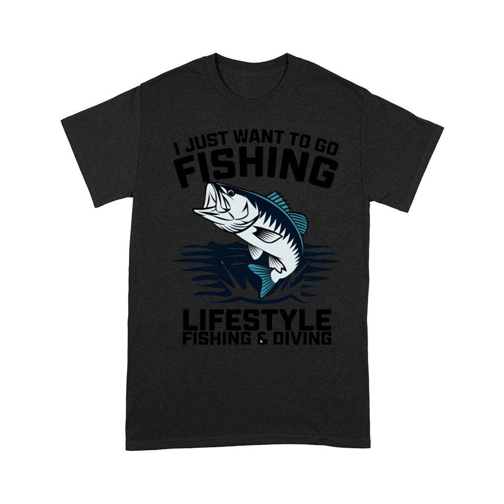 quotes I Just Want To Do Fishing Comfort T-shirt