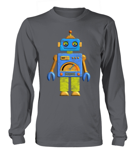 Hey Robot Vintage Long sleeved Unisex