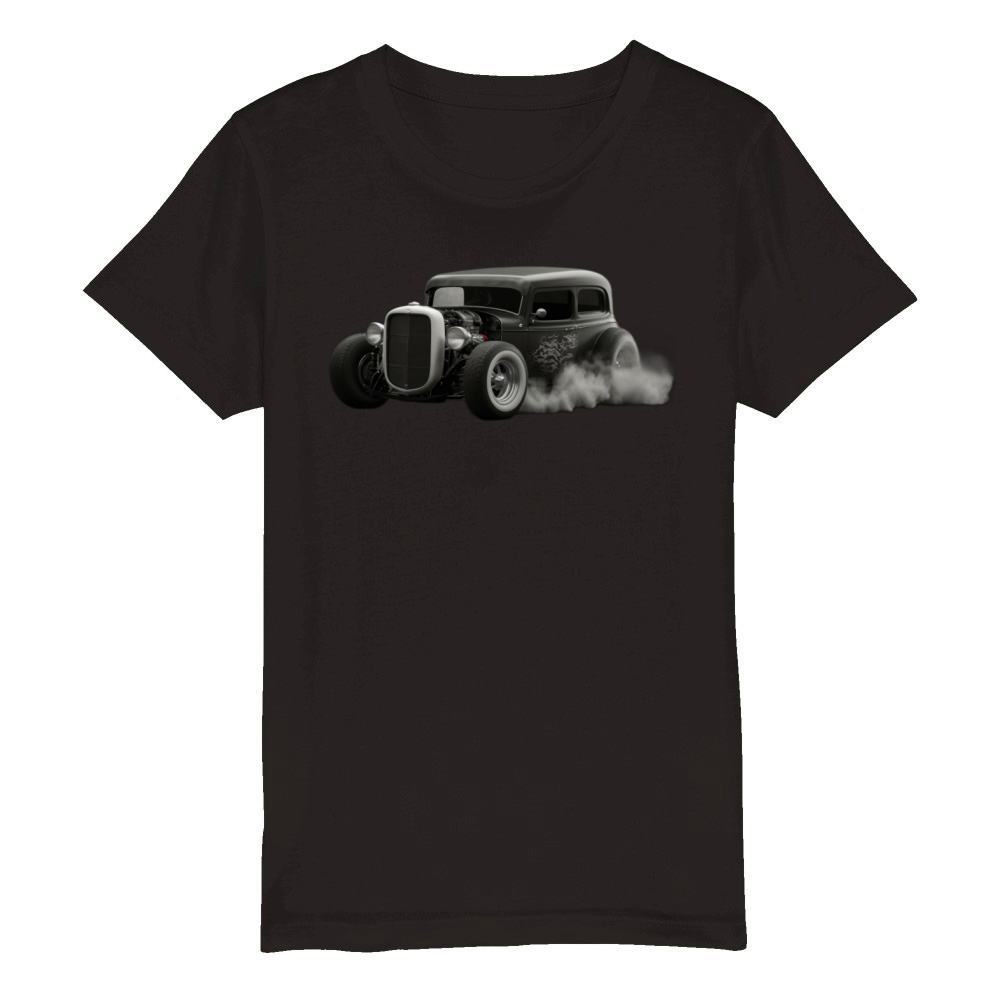 Hot Rod Vintage Organic Kids Crewneck T-shirt