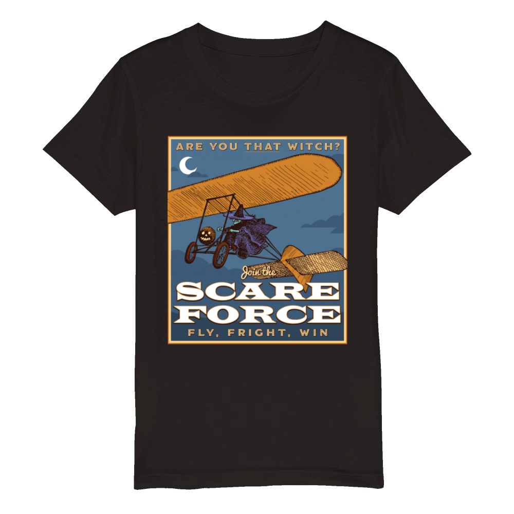 Join the Scare Force Organic Kids Crewneck T-shirt