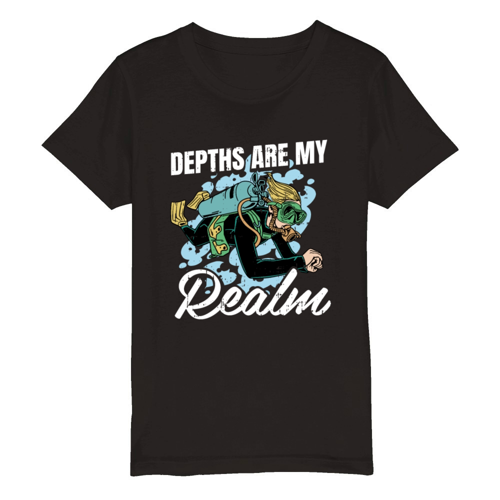 Underwater Explorer Organic Kids Crewneck T-shirt