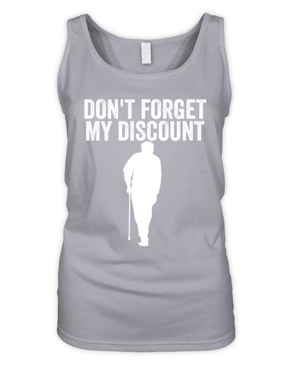 Dont Forget My Discount Elderly Old People Senior Organic Women's Tank Top