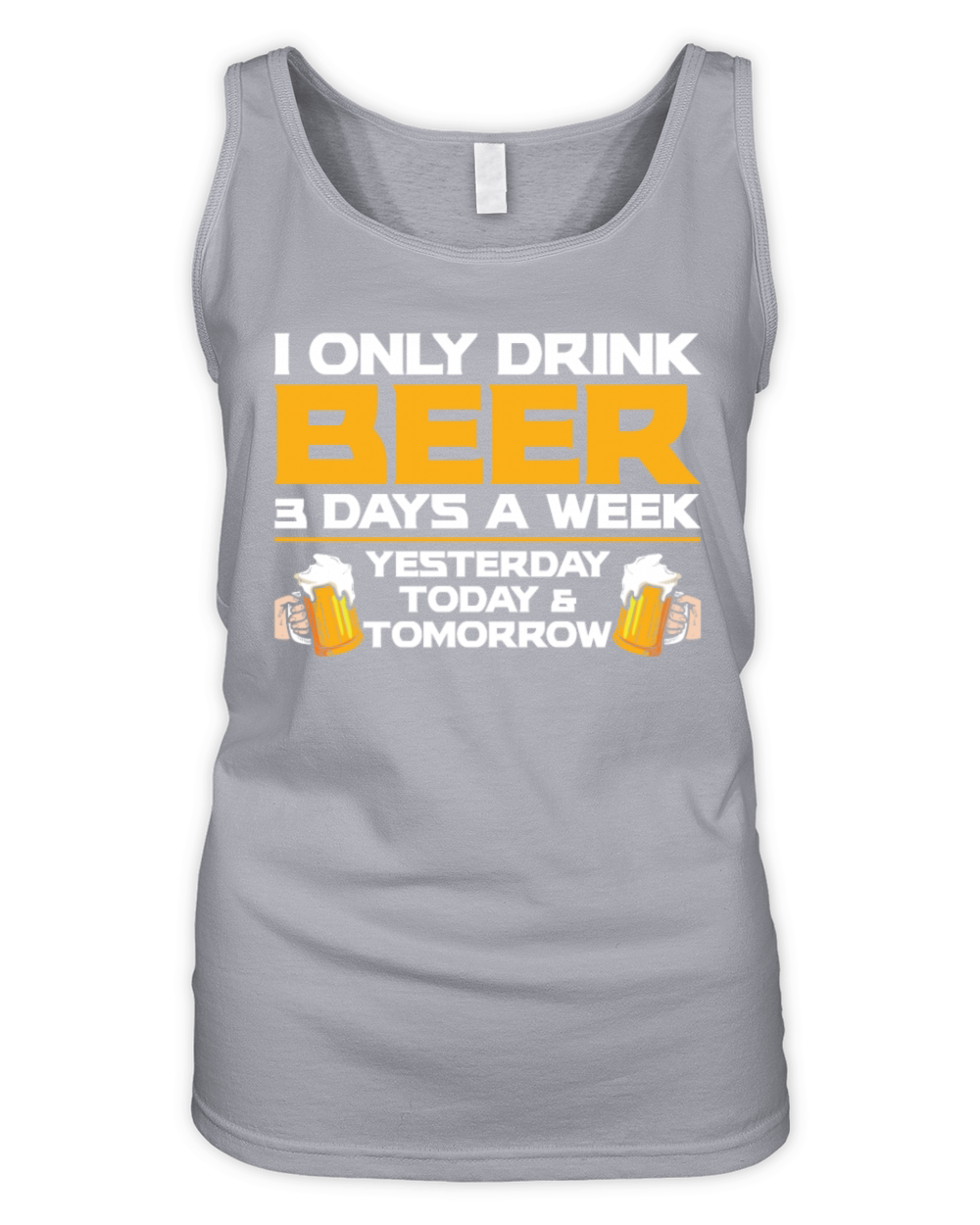 Drink Beer 3 Days a Week Tee Organic Women's Tank Top