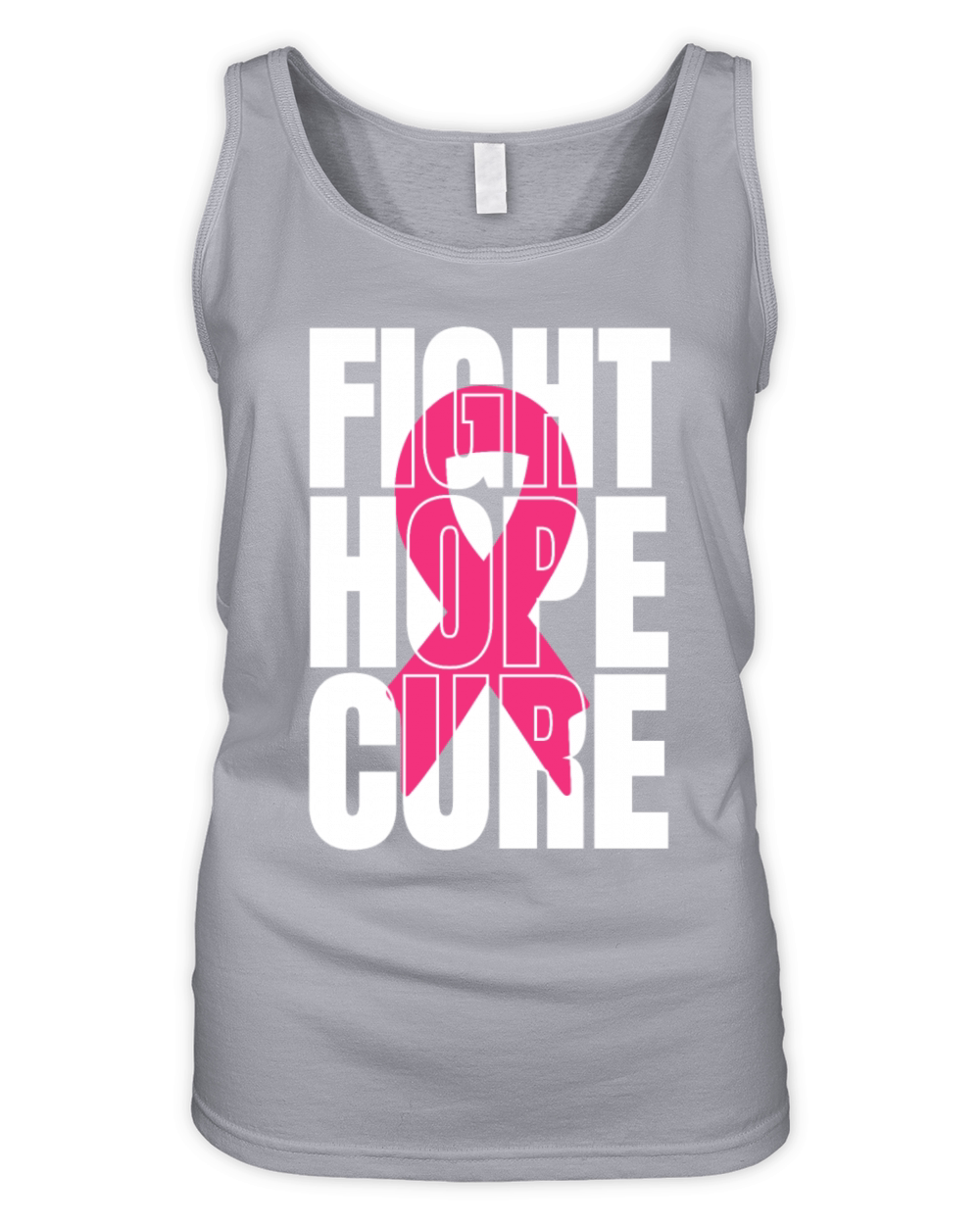 Fight Hope Cure Support Breast Cancer Organic Women's Tank Top