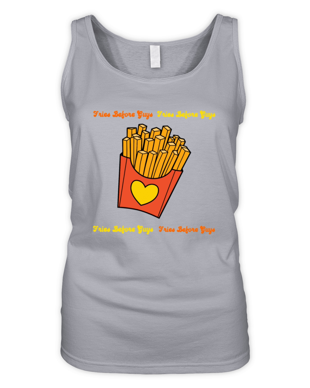 Fries Before Guys Funny Food Lover Design Organic Women's Tank Top
