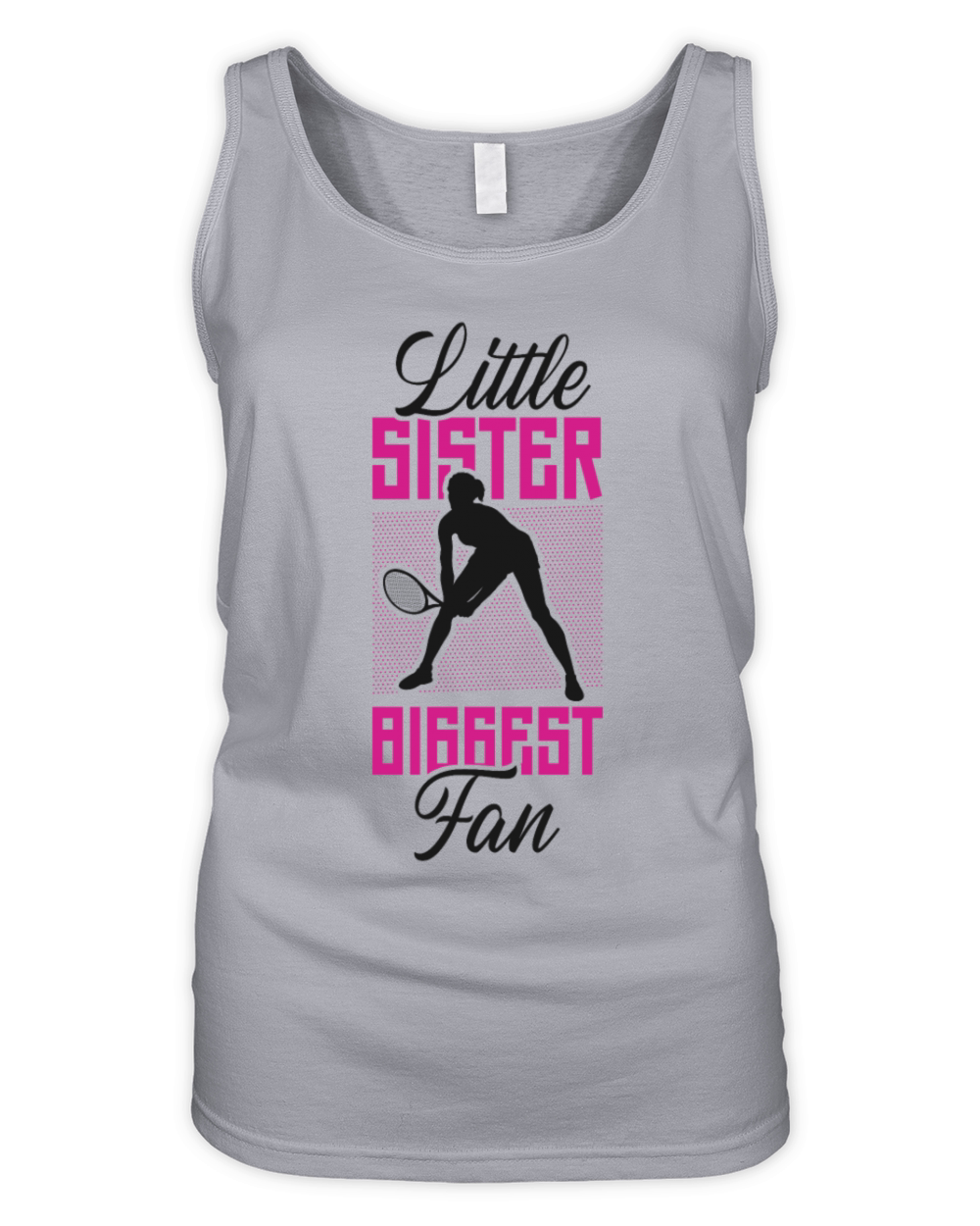 Funny Tennis Player Racket Sister Organic Women's Tank Top