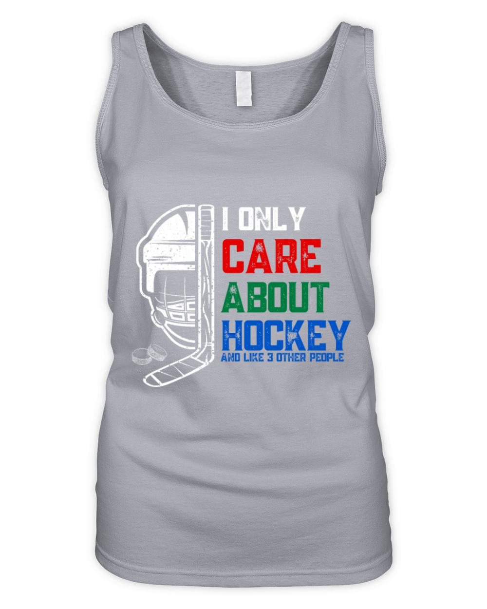 I Only Care About Hockey Organic Women's Tank Top