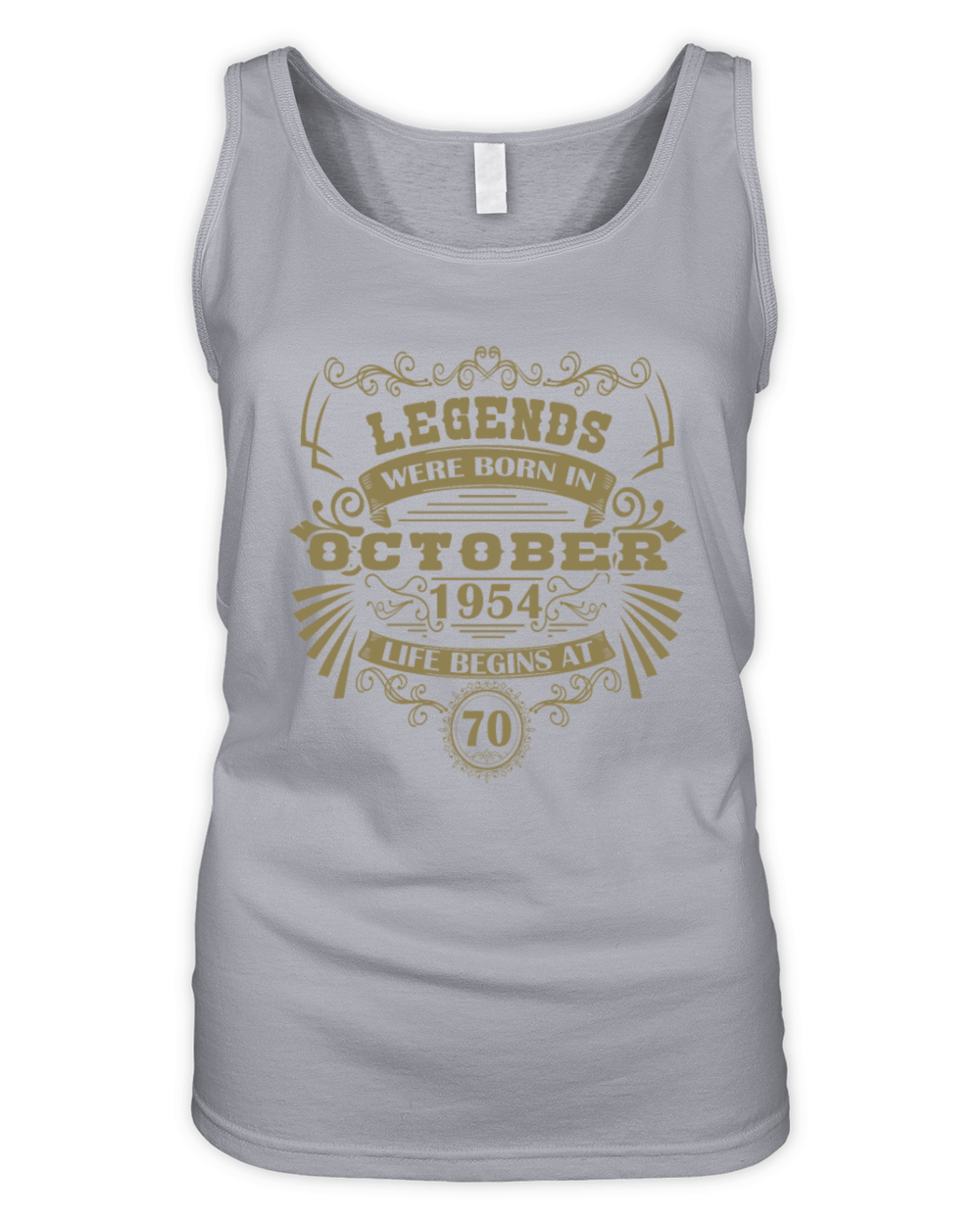 Legends born October 1954 vintage Western Organic Women's Tank Top