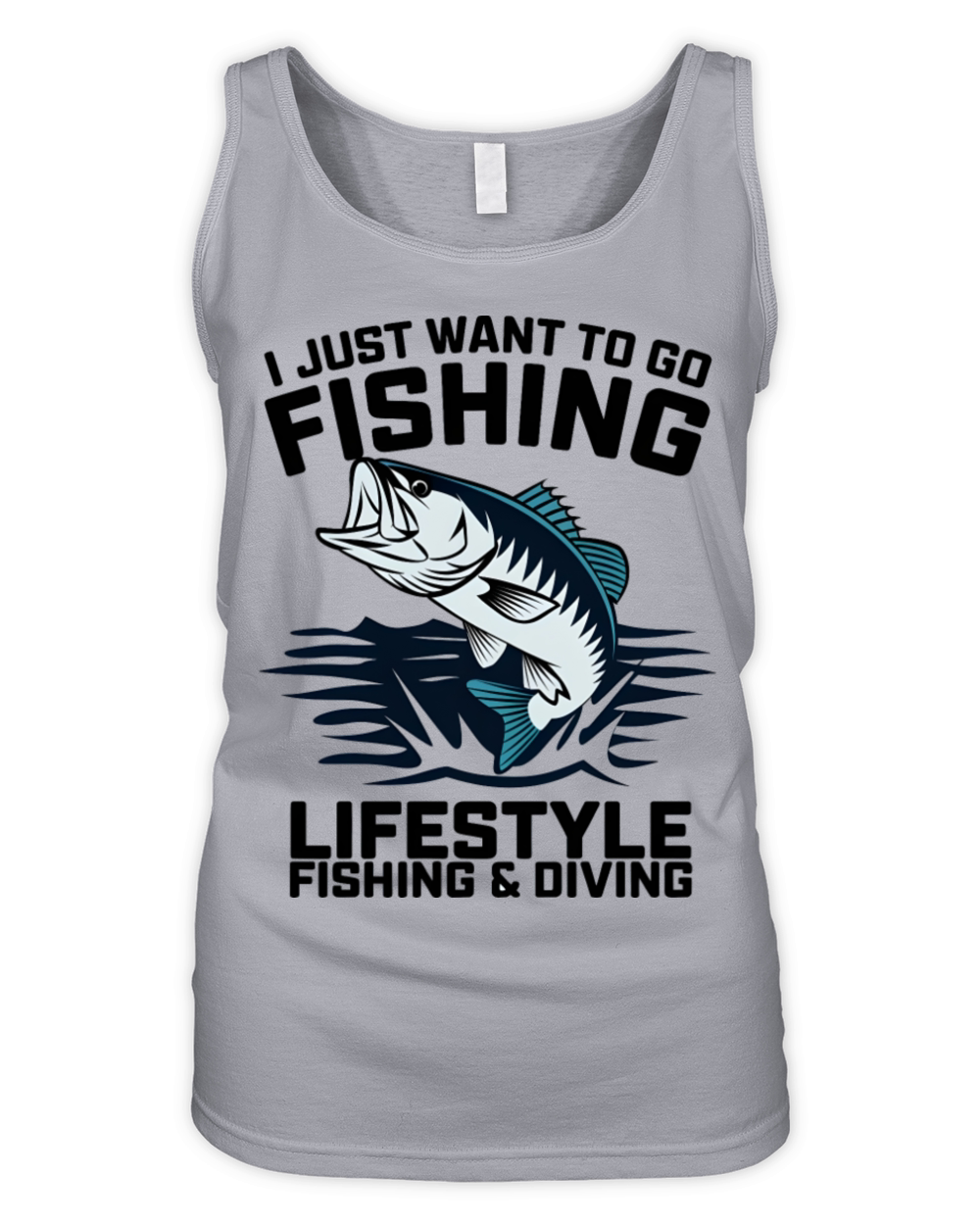 quotes I Just Want To Do Fishing Organic Women's Tank Top