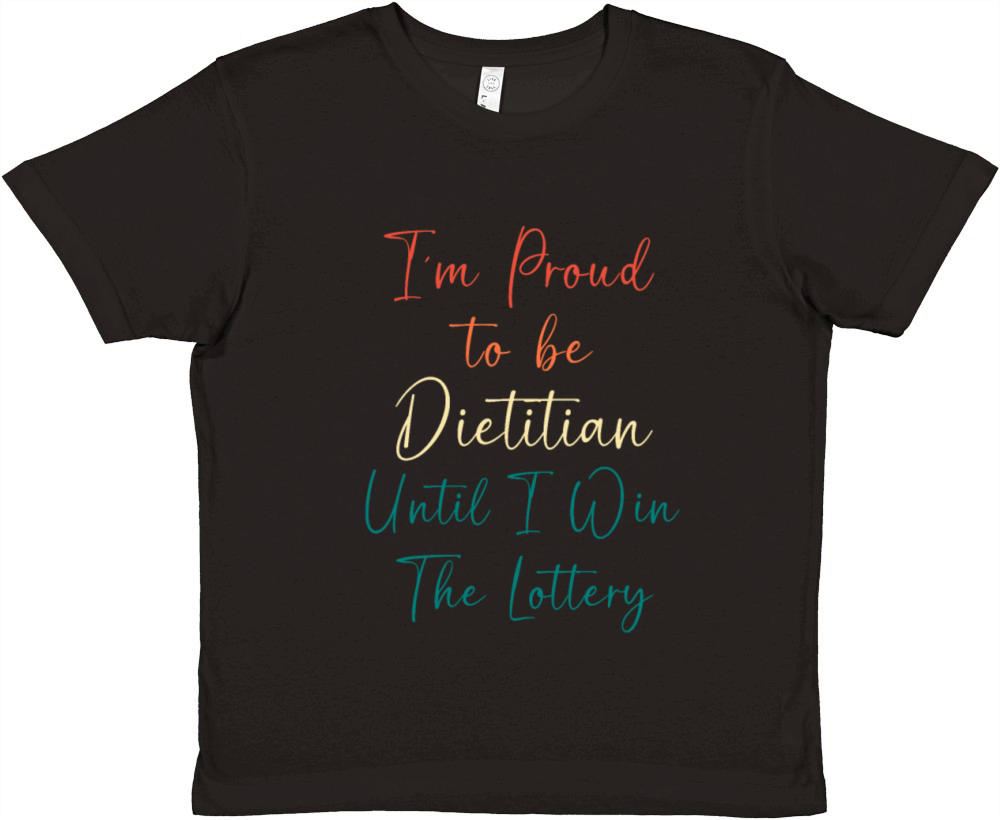 Nutritionist Registered Dietician Funny Dietitian Premium Kids Crewneck T-shirt