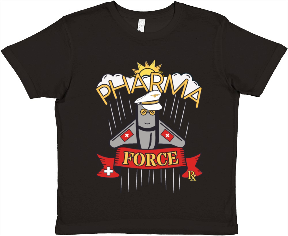 Pharmacy Switzerland Pharma Force Premium Kids Crewneck T-shirt