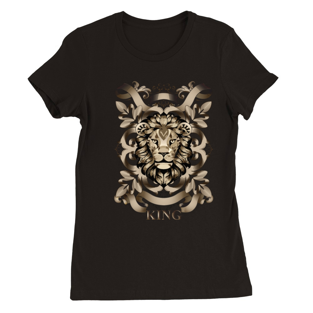 VINTAGE LION KING Premium Womens Crewneck T-shirt