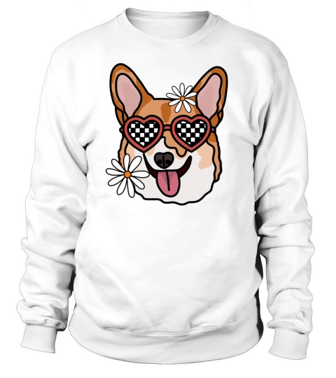 Corgi retro dog Sweatshirt Unisex