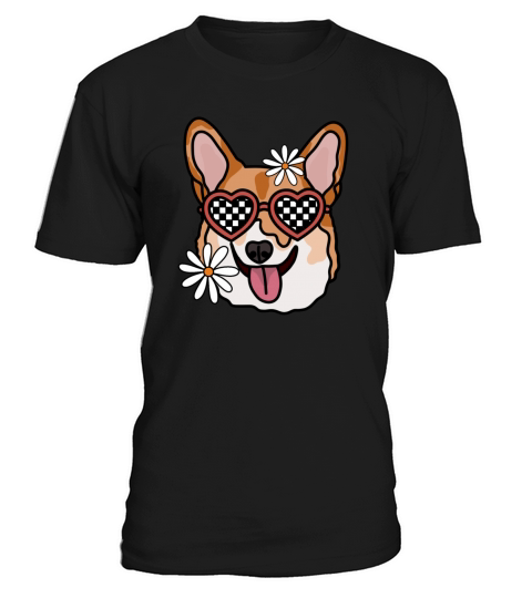 Corgi retro dog T-Shirt Unisex